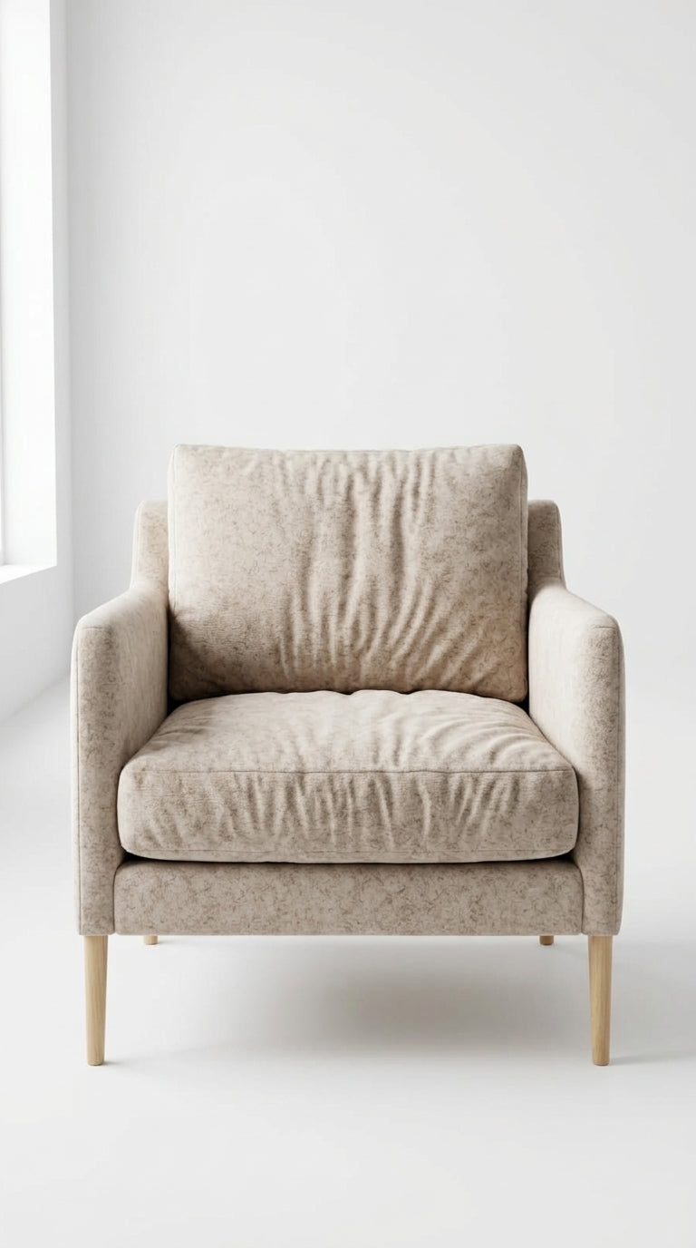 Ivory Chenille Fabric