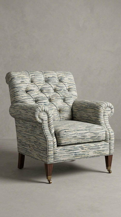Abstract Multicolor Stripe Fabric — Teal & Mustard Premium