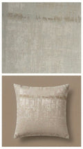 Ivory Satin Fabric with Taupe Abstract Distressed Jacquard