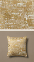 Abstract Satin Fabric — Gold & Ivory