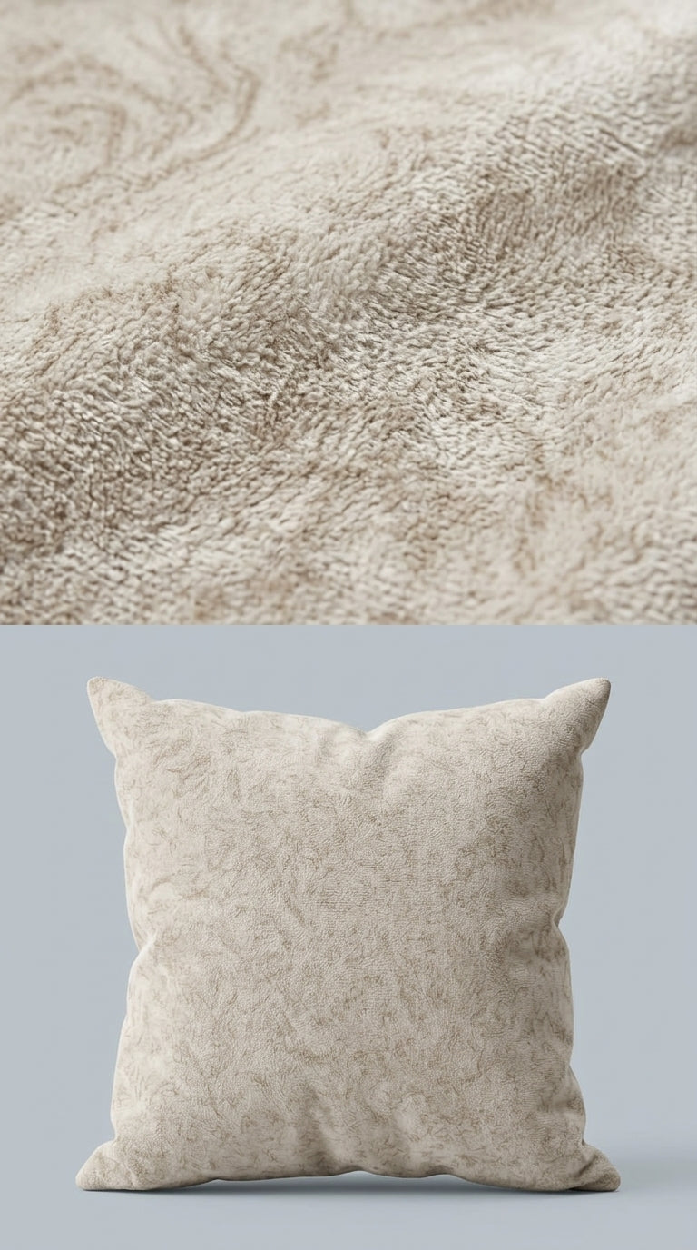 Ivory Chenille Fabric