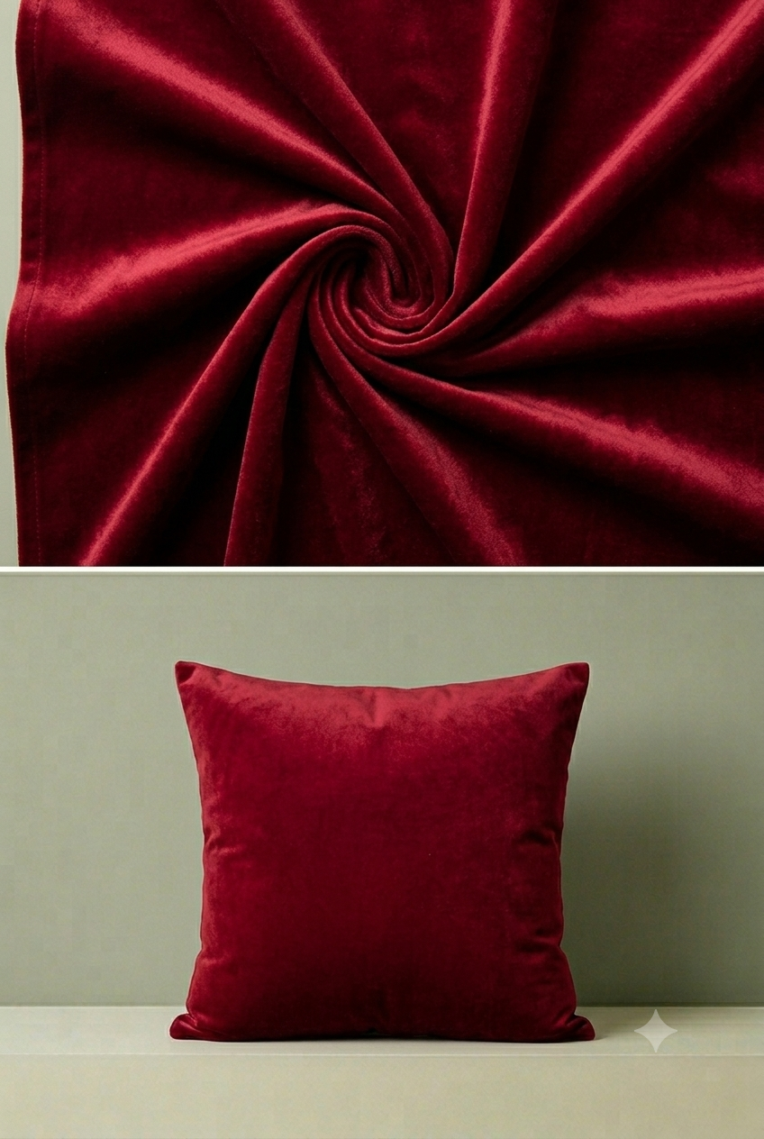 Maroon Velvet Fabric