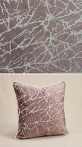 Branch Jacquard Silk Fabric — Mauve & Ivory Premium