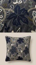 Embroidered Velvet Fabric — Dark Grey