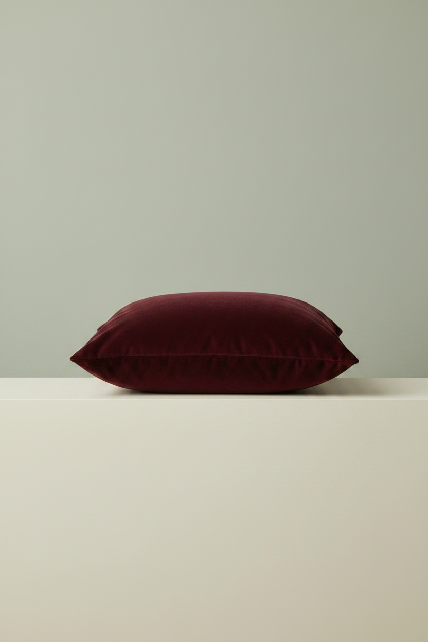 Maroon Velvet Cushion